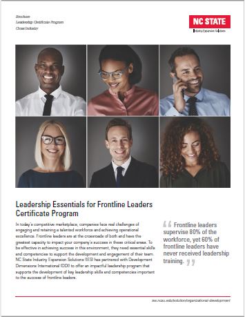 Leadership Essentials for Frontline Leaders Certificate Program Image